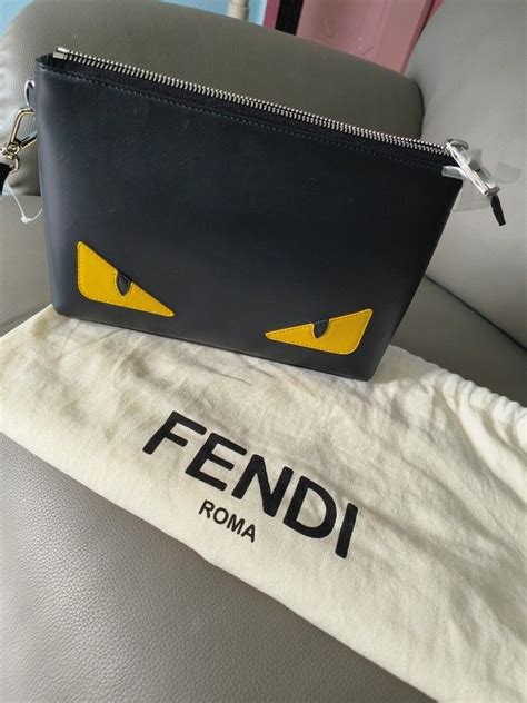 fendi monster slim clutch|Clutches & Pouches .